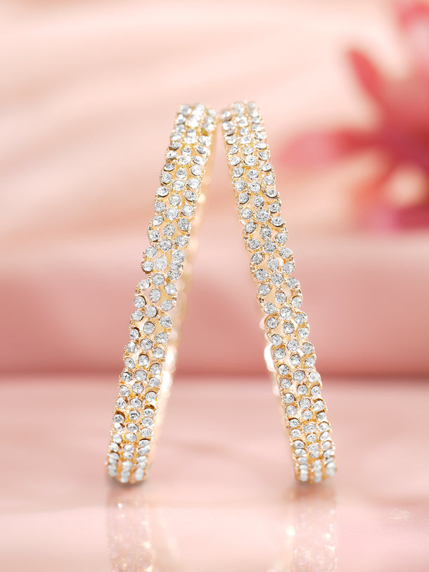 Rubans Set of 4 Kundan Bangles