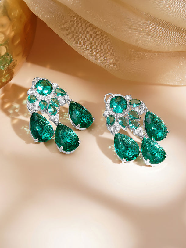 Emerald Teardrop Luxe Chandelier