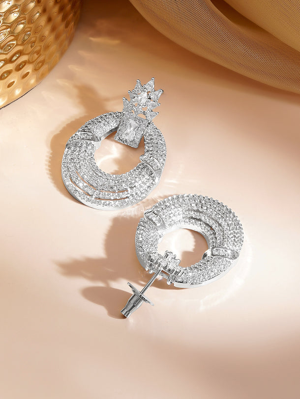 Diamond Glow Statement Drops Earrings