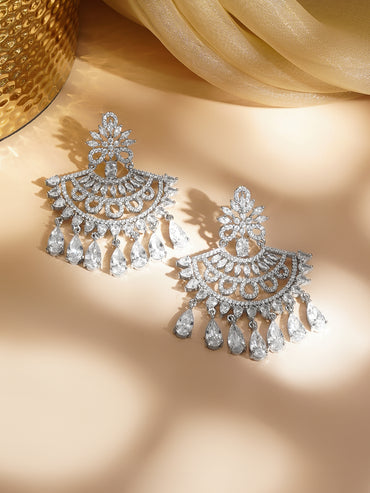 Moonlit Cascade Chandelier Earrings