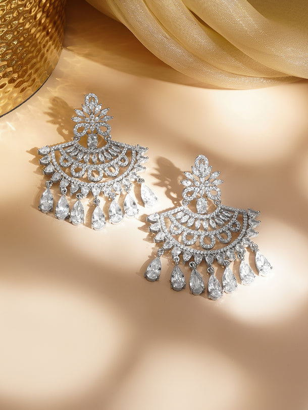 Moonlit Cascade Chandelier Earrings