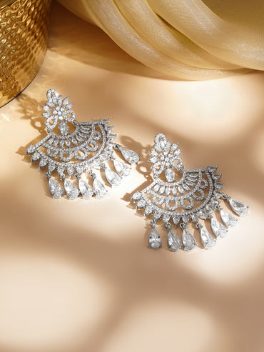 Moonlit Cascade Chandelier Earrings