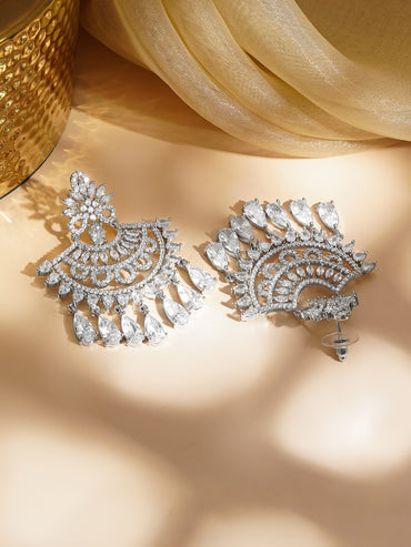 Moonlit Cascade Chandelier Earrings