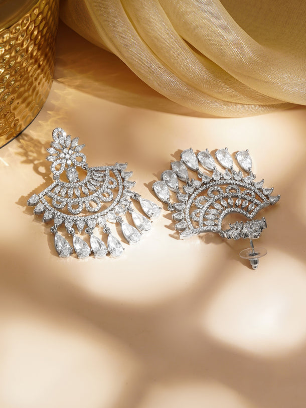Moonlit Cascade Chandelier Earrings