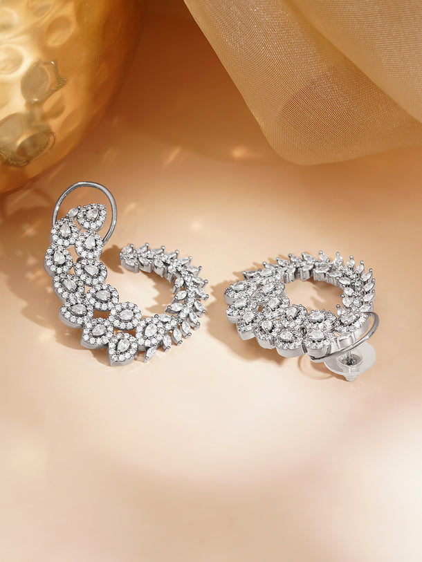 Oxidised Charm Stud Earrings