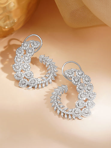 Celestial Bloom Spark Stud Earrings