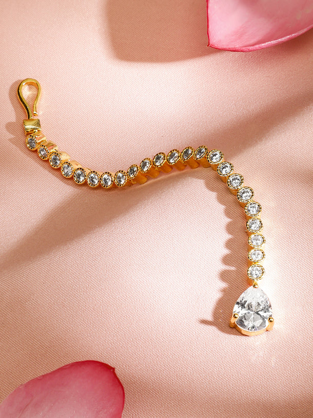 Gleaming Maang Tikka American Diamond