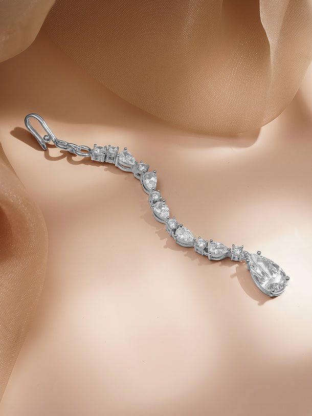 Festive Glow American Diamond Maangtikka