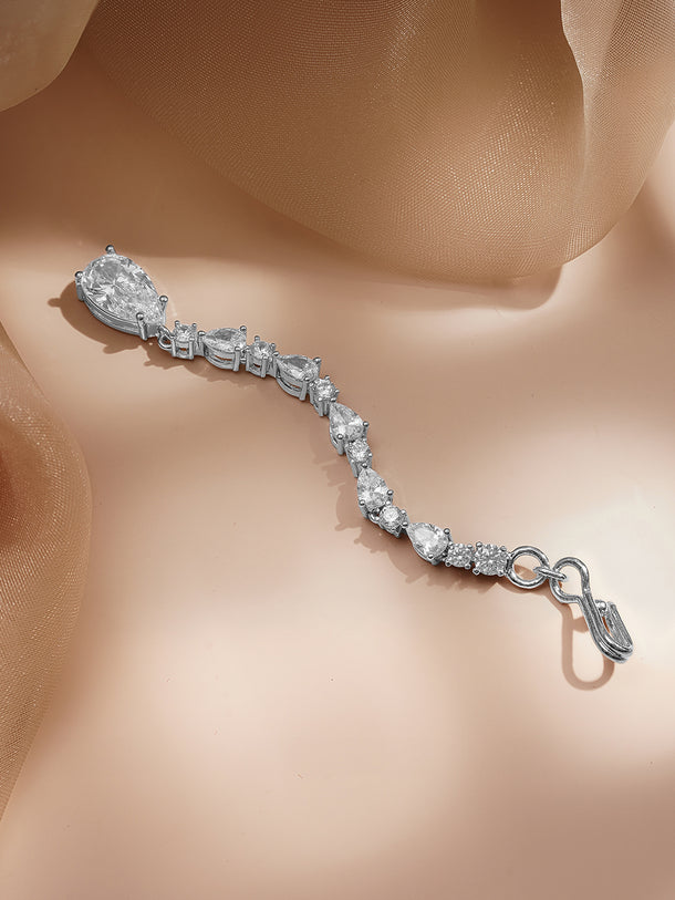 Festive Glow American Diamond Maangtikka