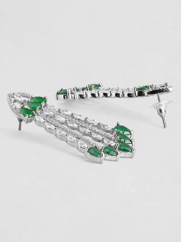 Emerald Green American Diamond Zirconia Choker Set