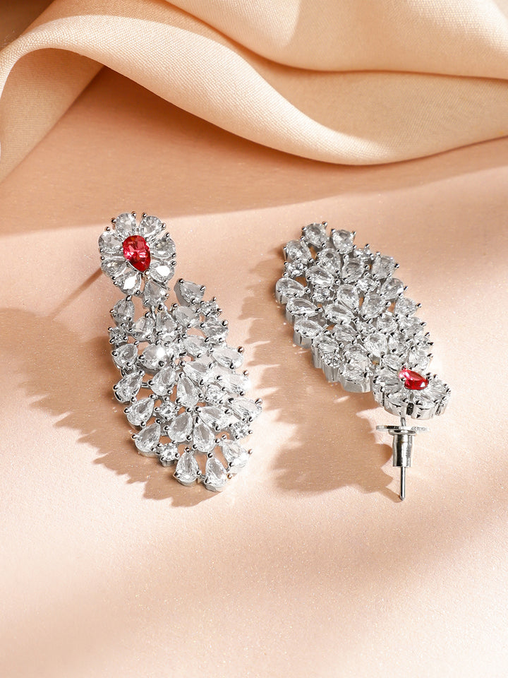 Leaf Design Crystal Necklace Set