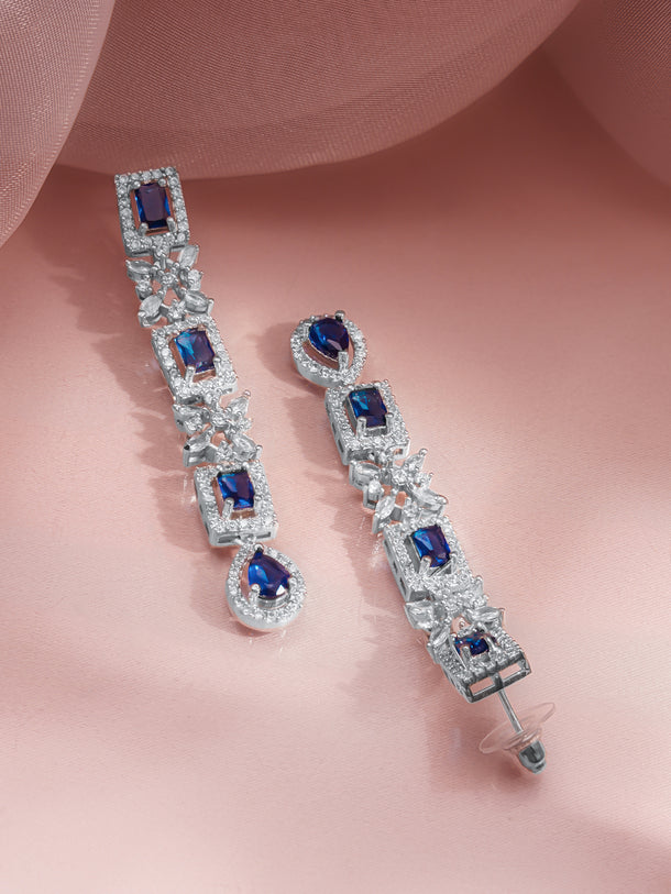 Luxe Statement Blue Sapphire Jewellery Set