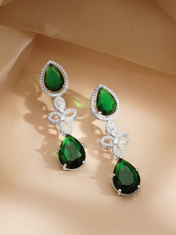 Premium Emerald Statement Necklace Set