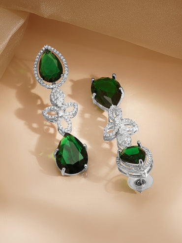 Premium Emerald Statement Necklace Set