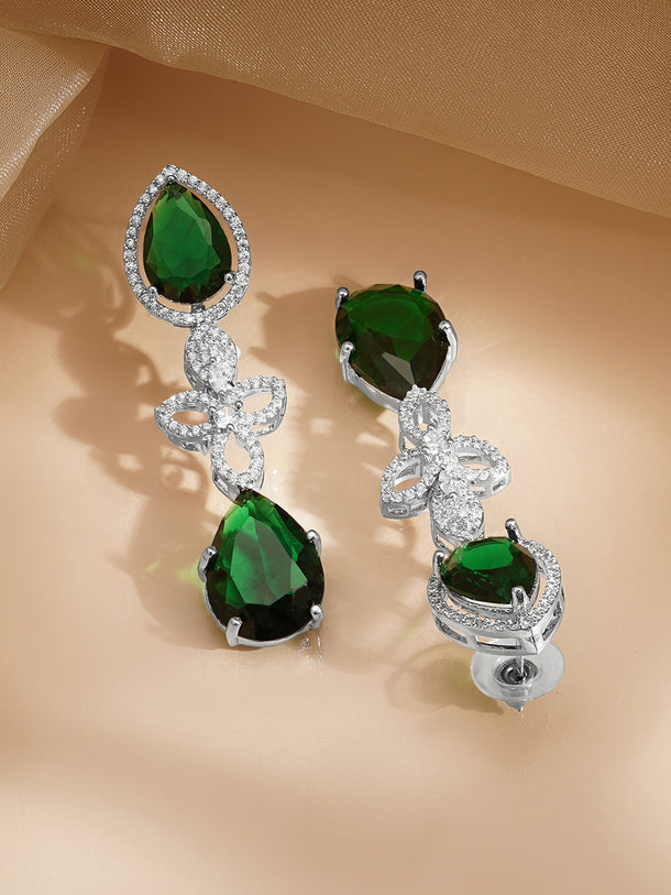 Premium Emerald Statement Necklace Set