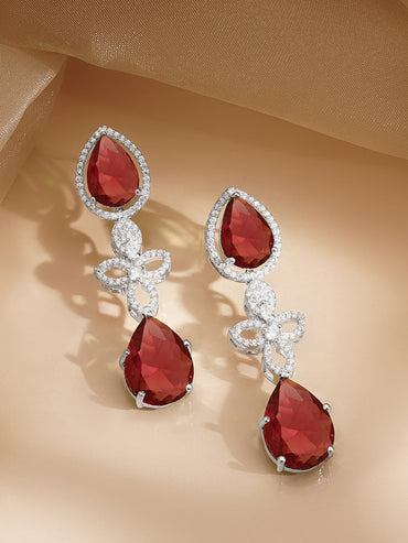 Ruby Glow Diamond Necklace Set