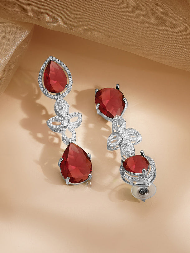 Ruby Glow Diamond Necklace Set