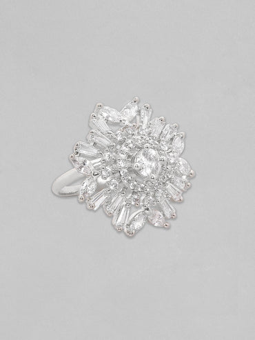 Stud Earrings In American Diamond Zirconia