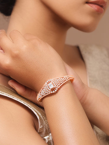 Occasion Ready Rose Gold CZ Bracelet
