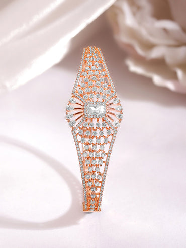 Occasion Ready Rose Gold CZ Bracelet