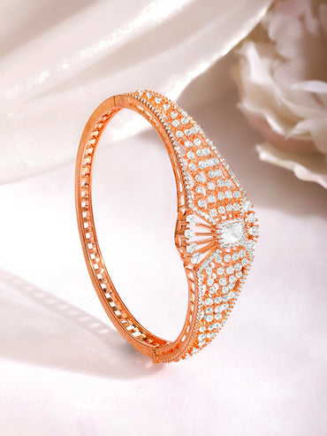 Occasion Ready Rose Gold CZ Bracelet