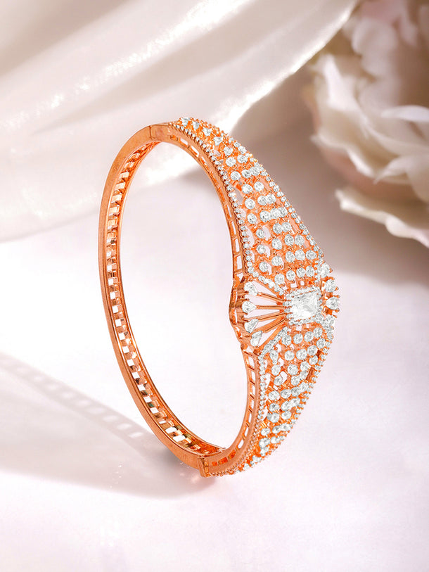 Occasion Ready Rose Gold CZ Bracelet