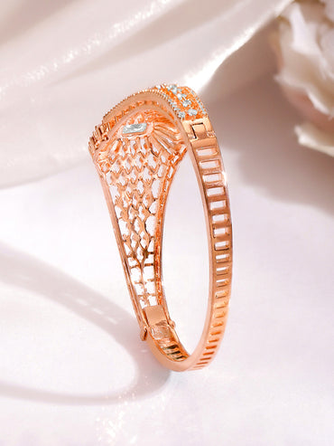 Occasion Ready Rose Gold CZ Bracelet