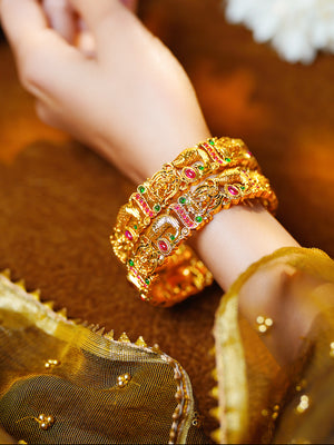 Festival Grace Temple Bangle Set