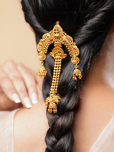 Festive Gold Temple Hair Accessory