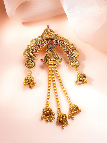 Festive Gold Temple Hair Accessory