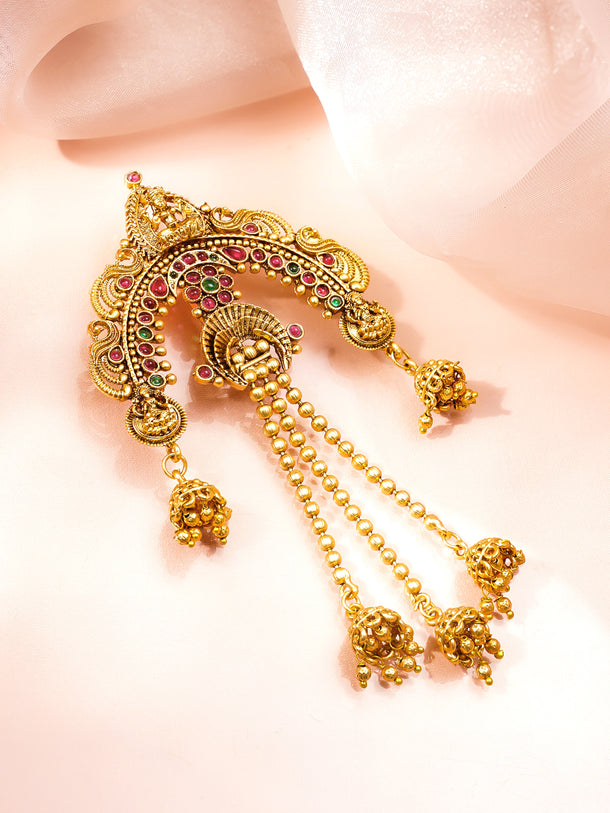 Festive Gold Temple Hair Accessory
