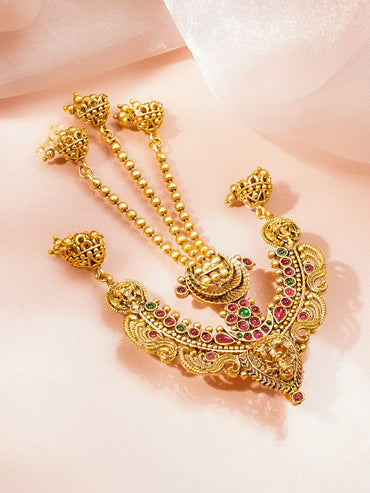 Festive Gold Temple Hair Accessory