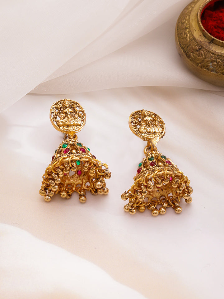 Lakshmi Mandir Temple Necklace Set