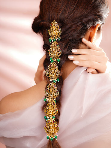 Gold Plated Temple Goddess Hair Accessory Set