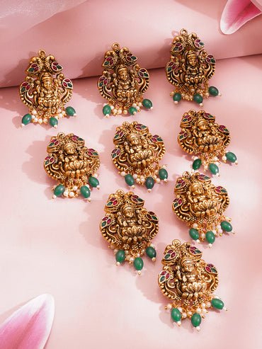 Gold Plated Temple Goddess Hair Accessory Set