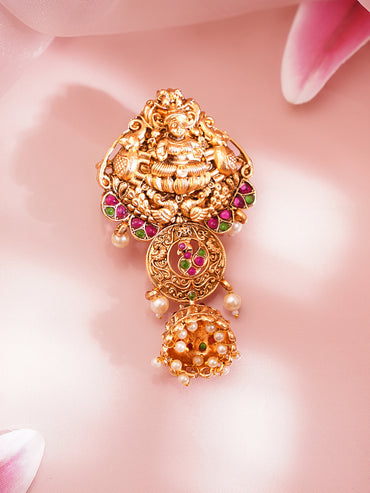 Temple Inspired Gold Bridal Braid Hair Accessory
