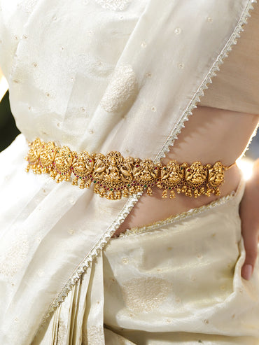 Rubans Artificial Stones Studded Waist Chain Saree Accessories