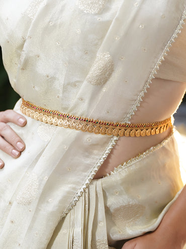 Rubans Artificial Stones Studded Waist Chain Saree Accessories