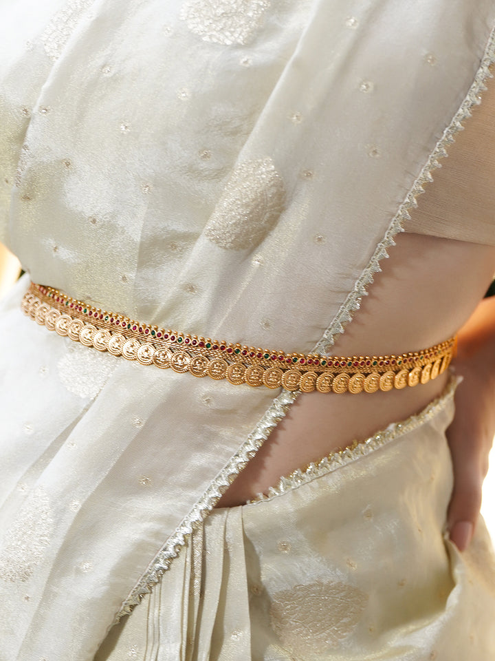 Rubans Artificial Stones Studded Waist Chain Saree Accessories