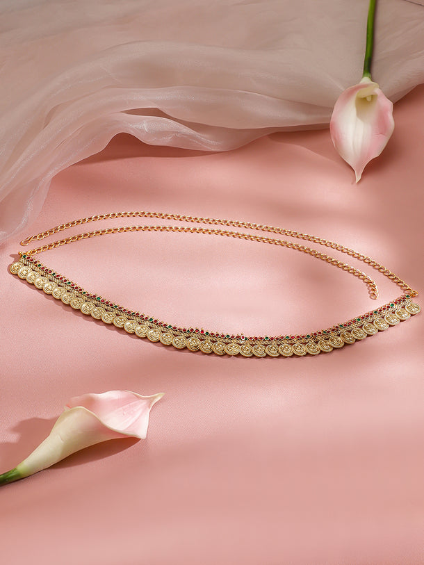 Rubans Artificial Stones Studded Waist Chain Saree Accessories