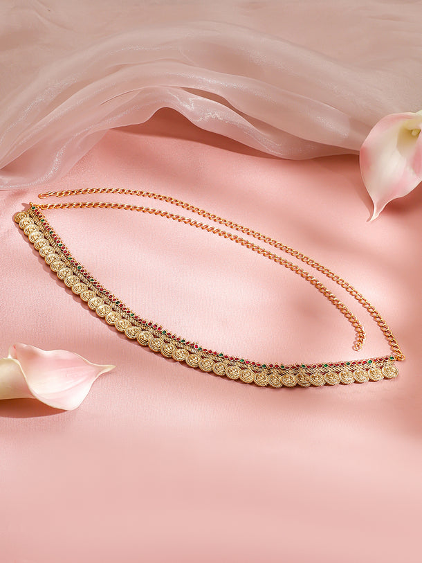 Rubans Artificial Stones Studded Waist Chain Saree Accessories