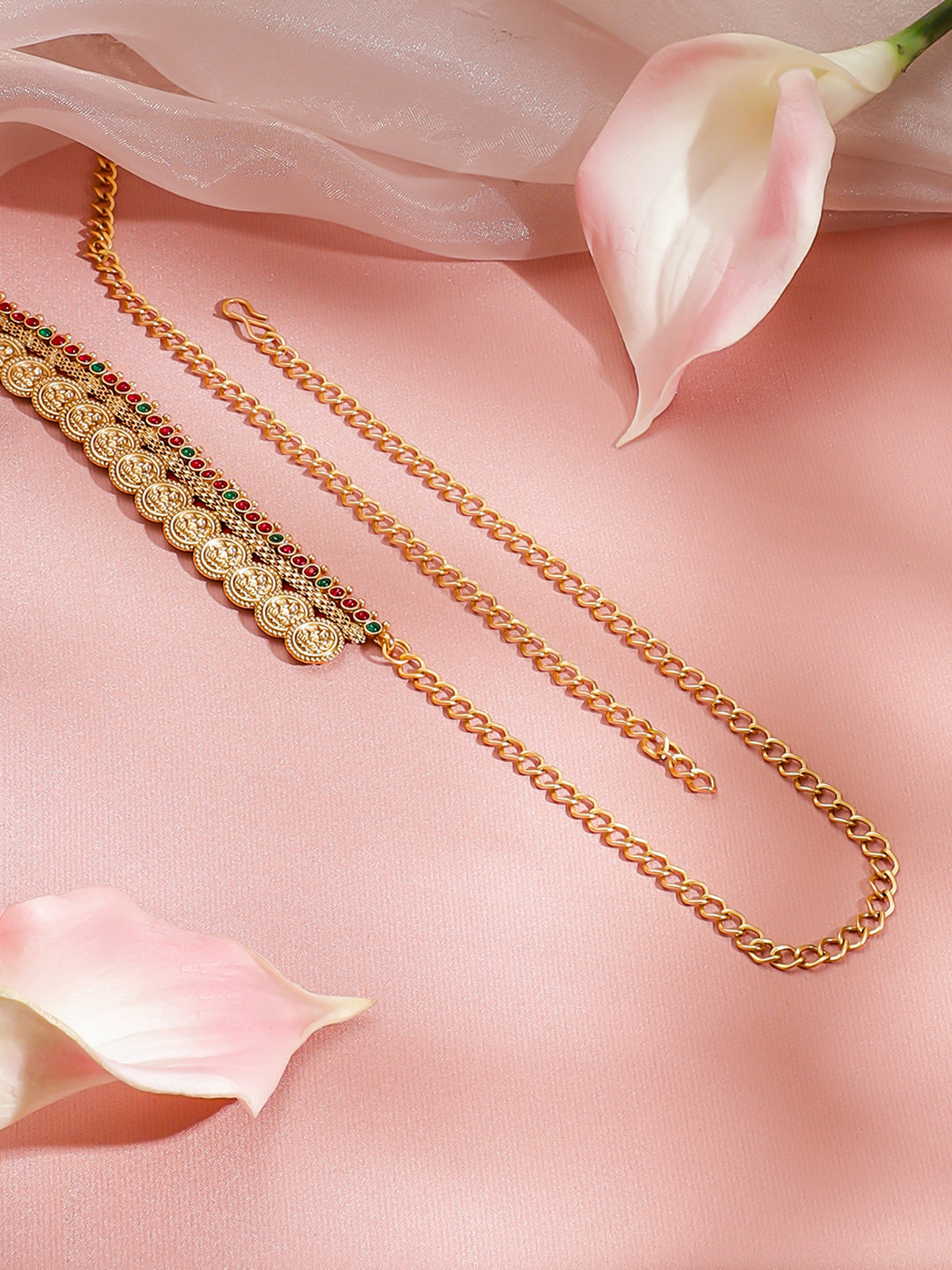 Rubans Artificial Stones Studded Waist Chain Saree Accessories