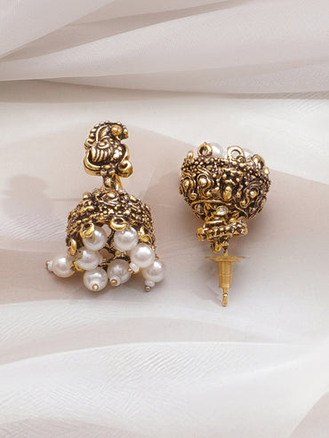 Laxmi Motif American Diamond Zirconia Necklace Set