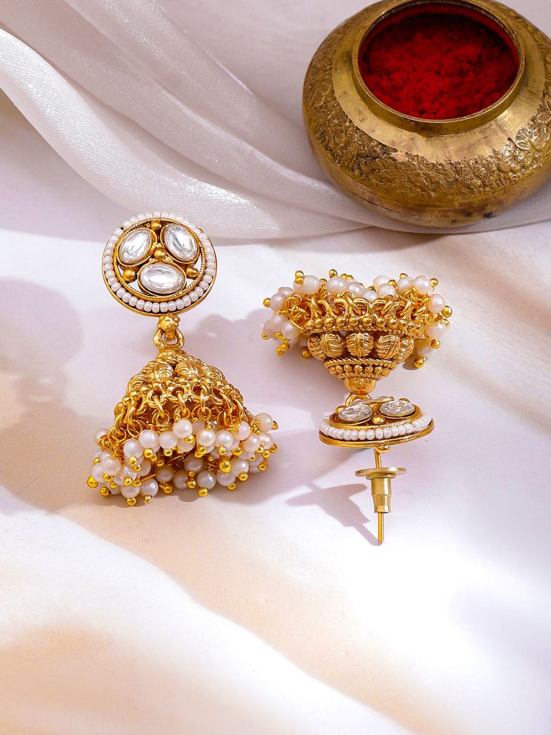 Devotional Glam Lakshmi Temple Necklace Set