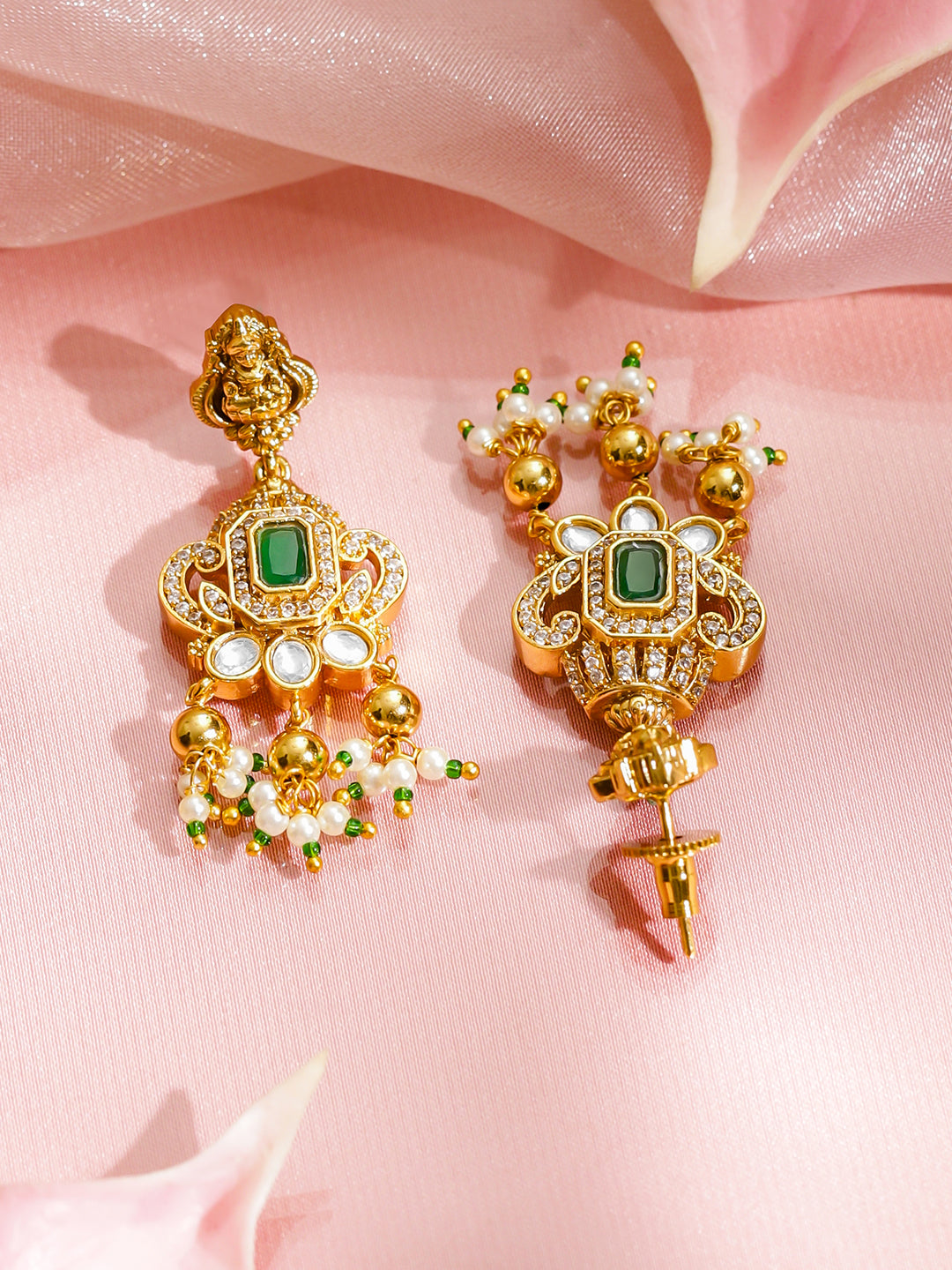 Lakshmi with Elephant Motif Necklace Set