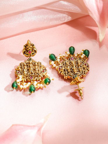 Divine Blessings Green Necklace Set