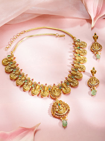 Festival Glow Temple Necklace Set