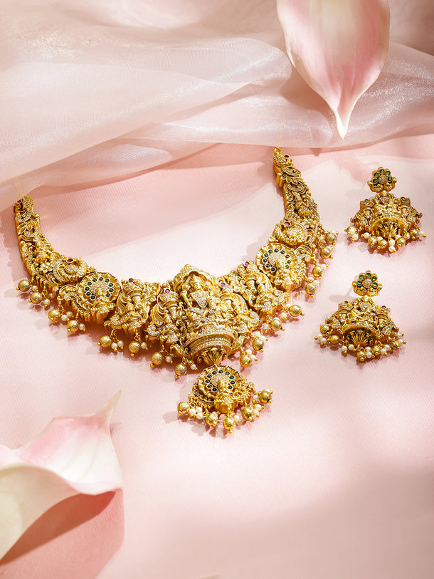 Golden temple Necklace Set