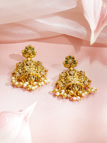 Royal Lakshmi Motif Necklace Set