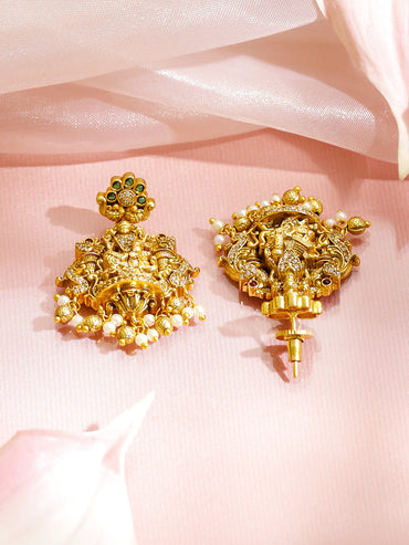 Royal Lakshmi Motif Necklace Set